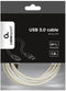 Gembird CCP-USB3-AMCM-6-W - USB-C naar USB-A kabel - USB3.0 5 Gbit/s - Wit