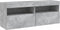 vidaXL - Tv-wandmeubel - met - LED-verlichting - 100x30x40 - cm - betongrijs