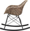 WOOOD Minka Schommelstoel - Rattan - Naturel - 76x56x76