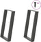 vidaXL - Eettafelpoten - 2 - st - U-vormig - 60x(72-73) - cm - staal - antraciet
