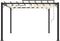 vidaXL - Prieel - met - lamellendak - 3x3 - m - stof - en - aluminium - crèmekleurig