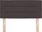 vidaXL - Hoofdbord - met - lijnenontwerp - - - Donkerbruin - - - 90 - cm - - - Stof