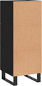 vidaXL - Dressoir - 34,5x34x90 - cm - bewerkt - hout - zwart