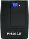 Phasak PH 9410 - Ononderbreekbaar Stroomvoorzieningssysteem Interactief SAI - 1000 VA - Zwart