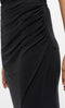 Object - Objannie Hw Drape Skirt - Maat XL - Zwart (23040619)