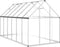 vidaXL - Tuinkas - met - basisframe - 334x169x195 - cm - aluminium - zilverkleurig