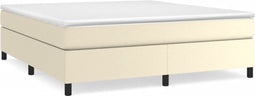 vidaXL - Bedframe - kunstleer - crèmekleurig - 180x200 - cm