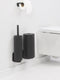 Brabantia MindSet - Toiletaccessoires set van 3 - Hygiënische toiletborstel en rolhouders - Mineral Infinite Grey