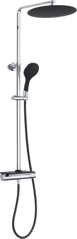 EISL GRANDE VITA - Hoofddouche set - Thermostatische mengkraan - Chroom-zwart
