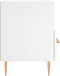 vidaXL - Nachtkastje - 40x35x47,5 - cm - bewerkt - hout - wit