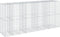vidaXL - Schanskorf - 450x100x200 - cm - gegalvaniseerd - ijzer - zilverkleurig