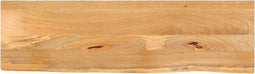 vidaXL - Tafelblad - met - natuurlijke - rand - 110x40x3,8 - cm - massief - mangohout