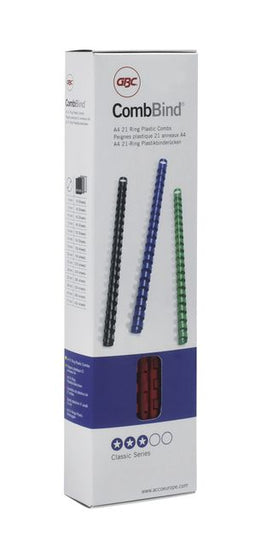 GBC - Bindrug gbc 19mm 21rings a4 blauw