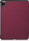 3-Vouw sleepcover hoes - Geschikt voor iPad Pro 11 inch (2018/2020/2021) - Bordeaux Rood