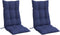 vidaXL - Stoelkussens - 2 - st - hoge - rug - oxford - stof - marineblauw