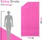 VAIVE Microvezel handdoek - Reishanddoek sneldrogend 100x200 - Roze