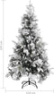 vidaXL - Kerstboom - met - LED - en - dennenappels - en - sneeuw - 225 - cm - PVC - en - PE