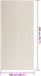 vidaXL - Vloerkleed - ZIZUR - room - binnen - en - buiten - 100x200 - cm - jute - look
