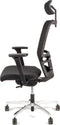 Linea bureaustoel Omnia 01/PT - ergonomisch EN1335 - met hoofdsteun - multi verstelbaar - max. draagvermogen 110kg - zwart - LF-3134005