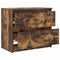 vidaXL - Tv-meubel - 60x35x54 - cm - bewerkt - hout - gerookt - eikenkleurig
