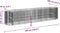 vidaXL - Gabion - plantenbak - verhoogd - 500x100x100 - cm - gegalvaniseerd - ijzer