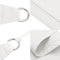 vidaXL - Zonnescherm - driehoekig - 5x7x7 - m - oxford - stof - wit
