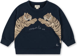 Konges Sløjd Lou Sweatshirt/Trui - Total Eclipse - Maat 2 jaar