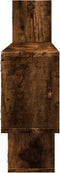 vidaXL - Wandschap - 167,5x18x68 - cm - bewerkt - hout - gerookt - eikenkleurig