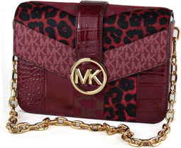 Handtas Dames Michael Kors 35F2GNML2Y-MULBERRY-MLT Rood 23 x 17 x 5 cm