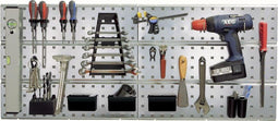 Raaco SuperClip Gereedschapswand - 2 panelen - 22 haken - Grijs