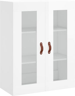 vidaXL - Wandkast - 69,5x34x90 - cm - hoogglans - wit