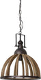 Hanglamp Djem - Hout Kop Zink - Ø47x58cm