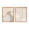 Schilderij Home ESPRIT Wit Beige Natuurlijk Modern Scandinavisch 40 x 3,8 x 50 cm (2 Stuks)