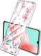 iMoshion Hoesje Geschikt voor Samsung Galaxy A41 Hoesje Siliconen - iMoshion Design hoesje - Roze / Transparant / Blossom Watercolor