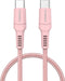 imoshion Kabel - USB C naar USB C Kabel - 1 meter - Snellader 60W - USB-C Oplader Kabel - Geschikt voor o.a. Apple iPhone 15/16 en Samsung - Roze