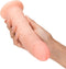 King Cock Realistische Dildo 8 Inch - beige