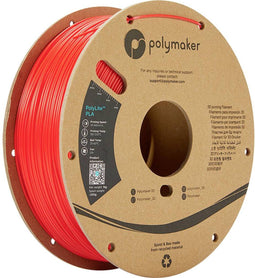 Polymaker PA02019 - PolyLite Filament PLA - 2.85 mm 1000 g - Rood