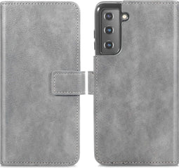 iMoshion Hoesje Geschikt voor Samsung Galaxy S21 Plus Hoesje Met Pasjeshouder - iMoshion Luxe Bookcase - Grijs