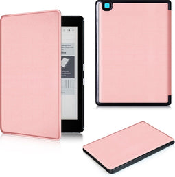 Lunso - sleepcover flip hoes - Kobo Aura edition 2 (6 inch) - Rose Goud