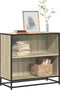 vidaXL - Boekenkast - 80,5x35x76 - cm - bewerkt - hout - sonoma - eikenkleurig
