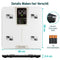 FITAGE LED Weegschaal - Digitale Personenweegschaal - 17x Lichaamsanalyse - Wit