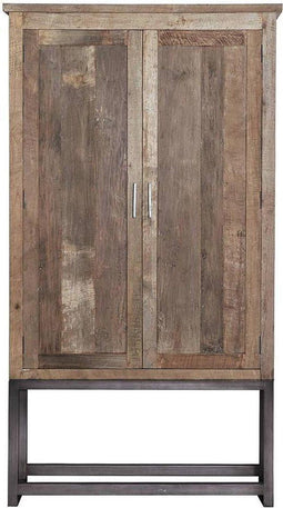 Eleonora Geneve Opbergkast 122 cm Grijs Teakhout