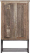 Eleonora Geneve Opbergkast 122 cm Grijs Teakhout