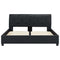 Bedframe kunstleer zwart 140x200 cm