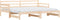 vidaXL - Slaapbank - met - onderschuifbed - 90x190 - cm - massief - grenenhout