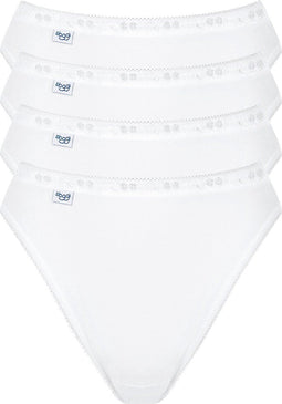 sloggi Basic+ - Dames Tai slip - 4-pack - Wit