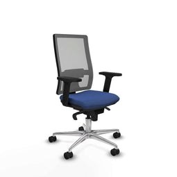 Piqueras y Crespo 2D086N0 - Bureaustoel - Verstelbare hoogte met armleuning en hoofdsteun - Marineblauw