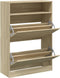 vidaXL-Schoenenkast-met-2-klaplades-80x34x116-cm-sonoma-eikenkleurig