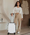 Pathsail® Handbagage Koffer 40L - Lichtgewicht Trolley - TSA slot & 360 graden spinner wielen - Wit