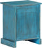 vidaXL - Nachtkastje - 40x30x50 - cm - massief - mangohout - blauw
